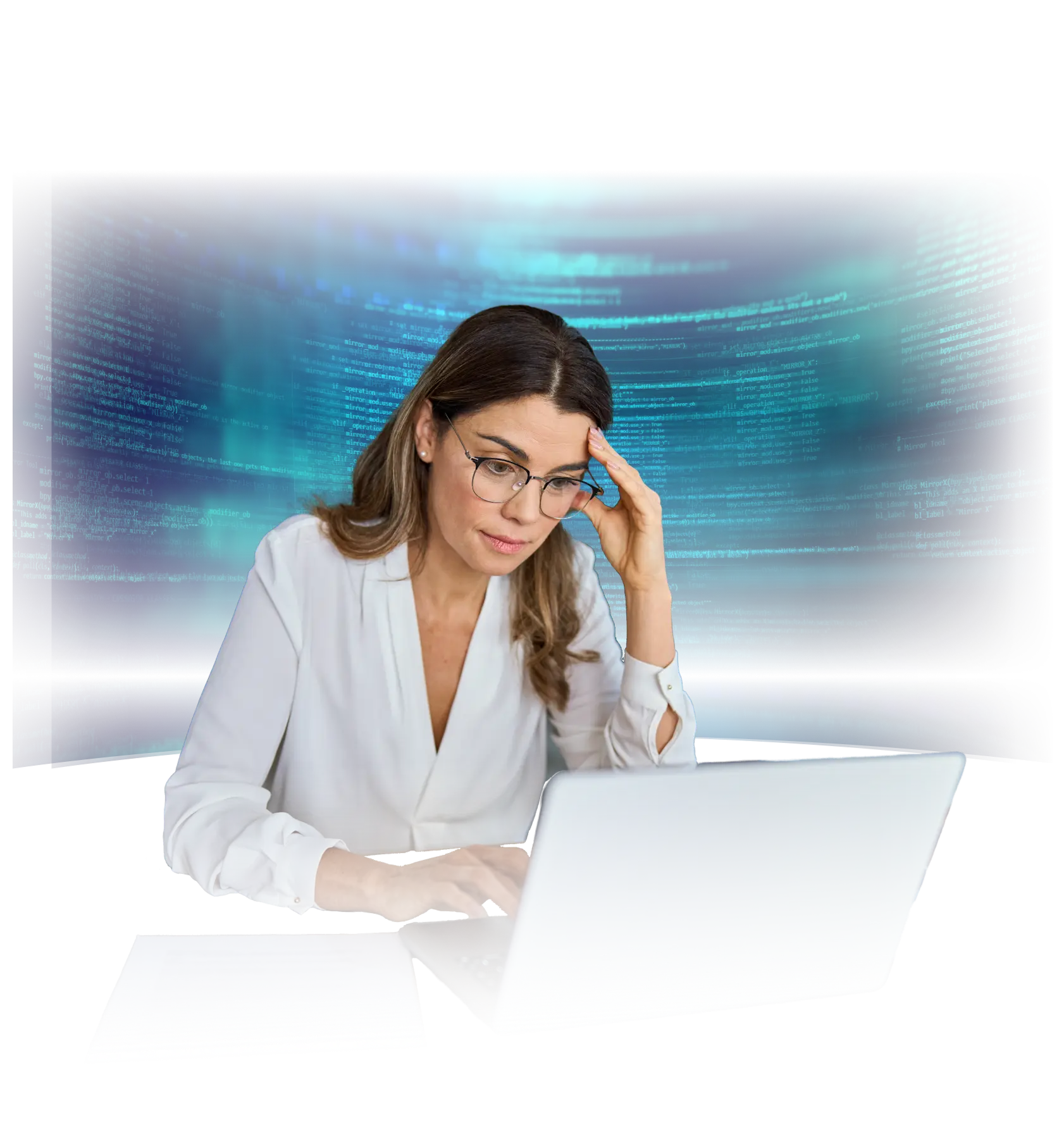 woman frustrated in front of a computer