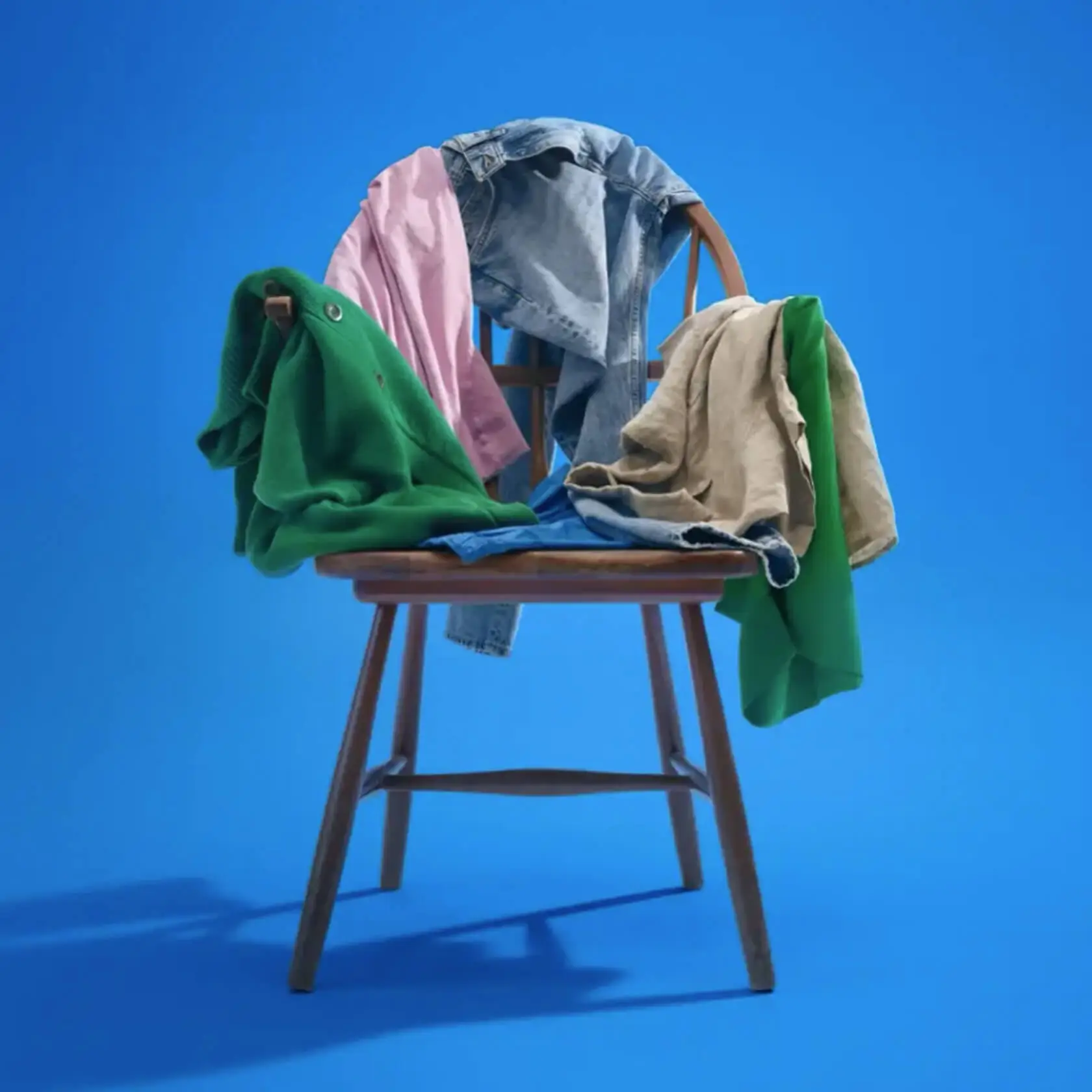 clothes on a chair