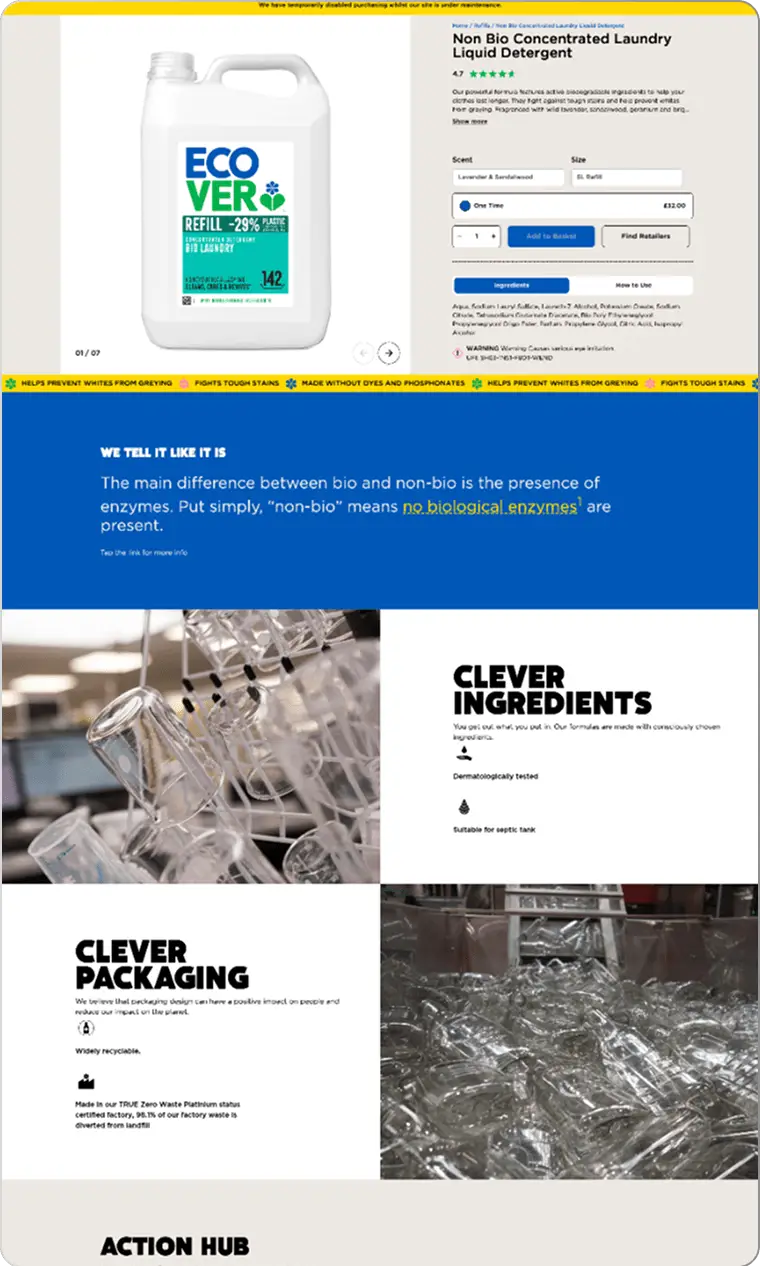 product page