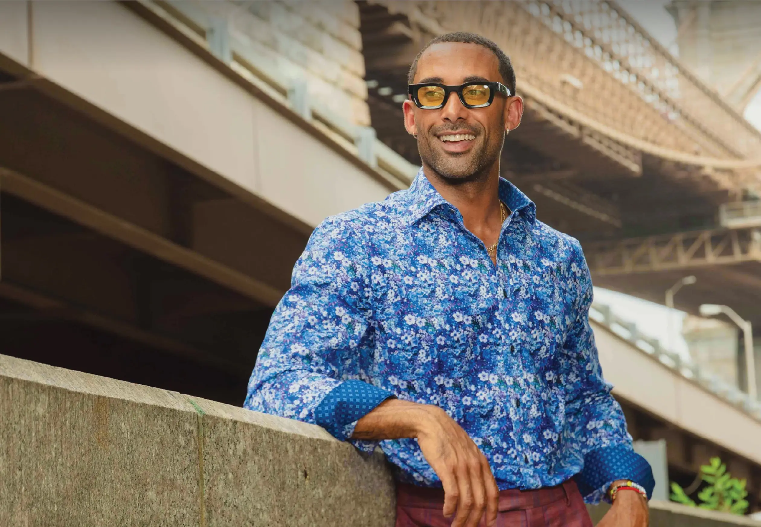 man wearing a Nick Graham shirt