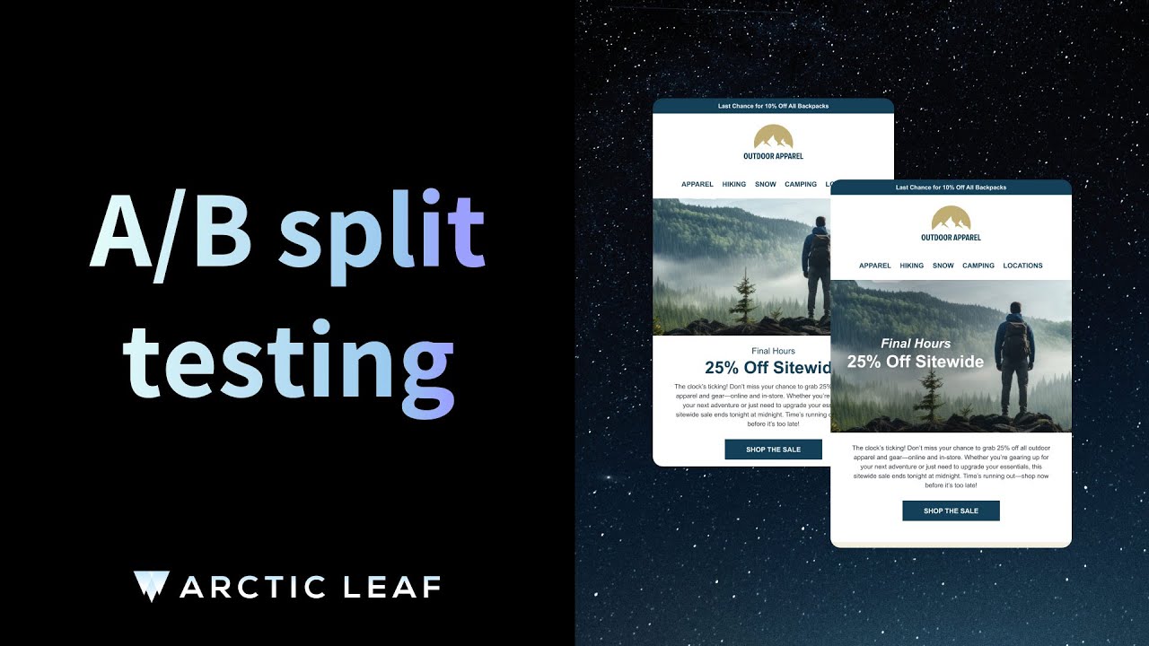 A/B Split Testing